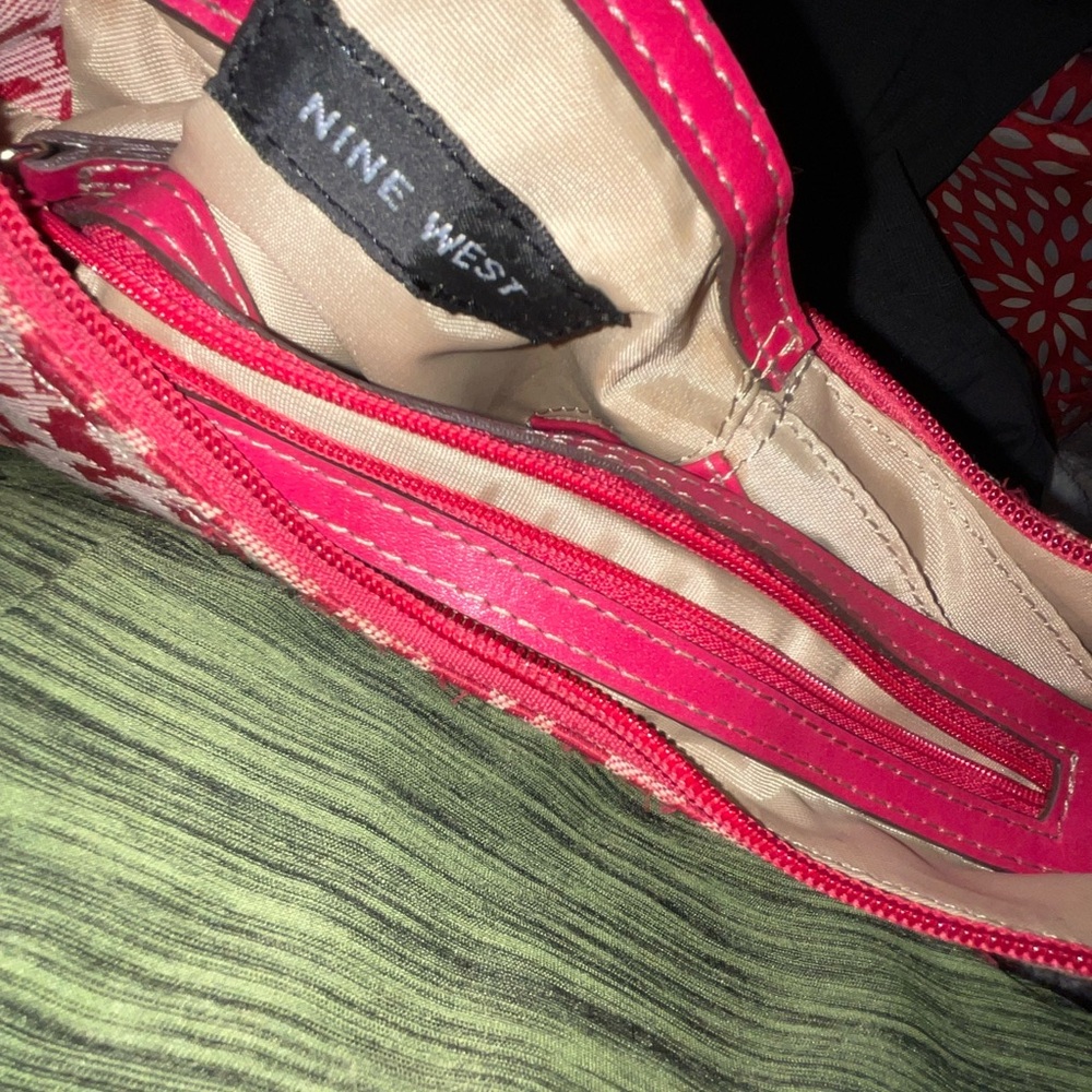 Nine West Fuchsia and Cream Purse